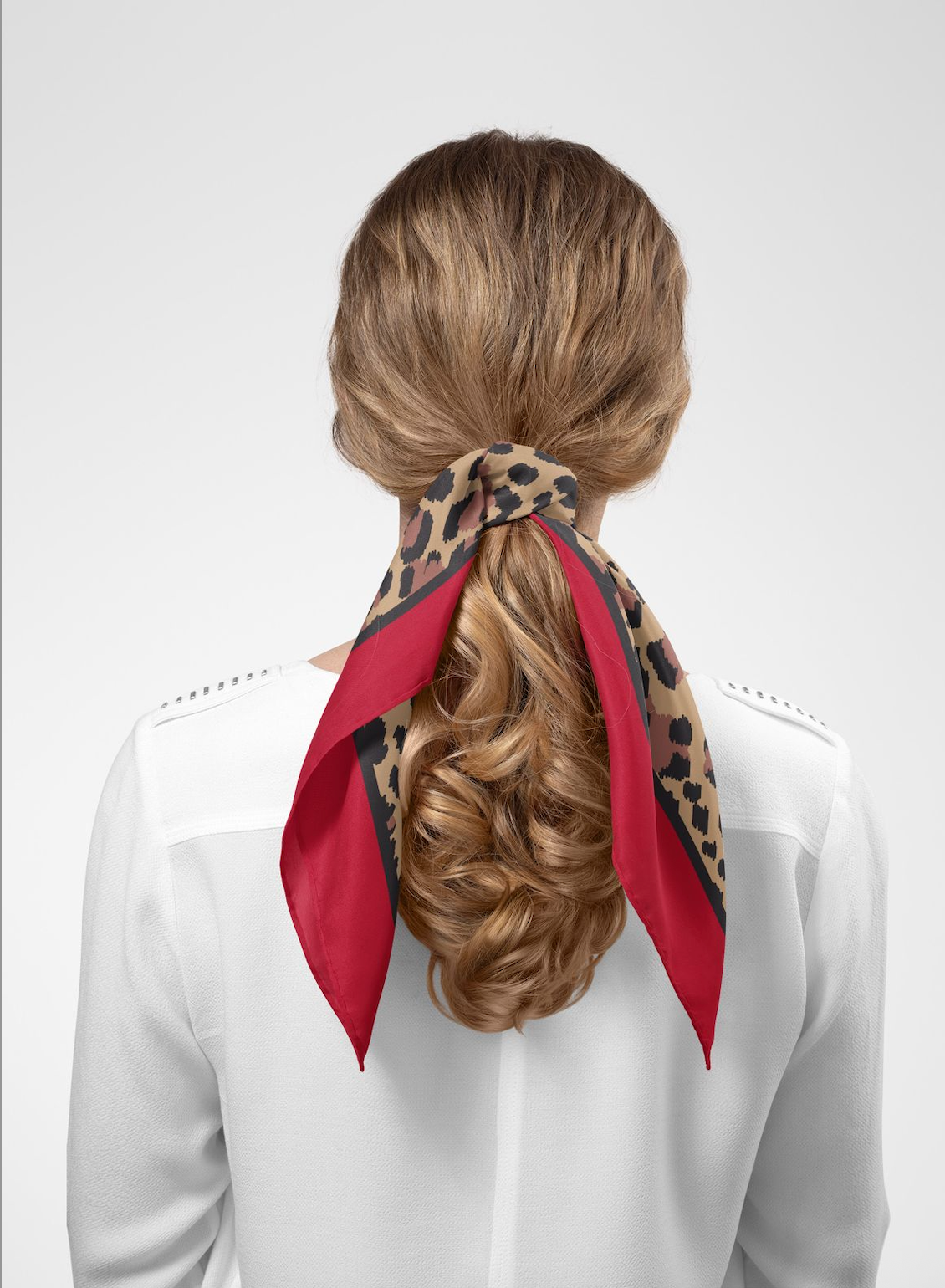 Satin Scarf Leopard