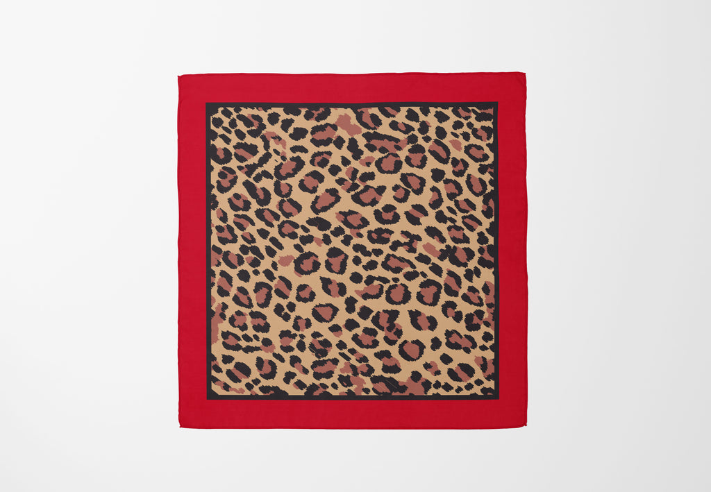 Satin Scarf Leopard