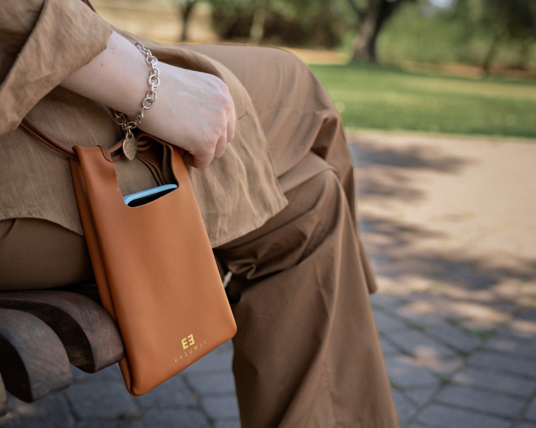 Caramel Small Leather Phone Bag Caramel Small Leather Phone Bag